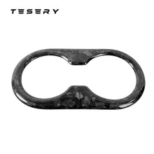 Load image into Gallery viewer, Backseat Cup Holder for Tesla Model 3 Model Y - Carbon Fiber Interior Mods