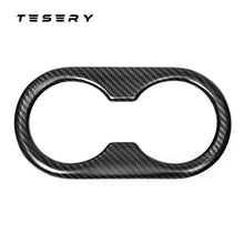 Load image into Gallery viewer, Backseat Cup Holder for Tesla Model 3 Model Y - Carbon Fiber Interior Mods