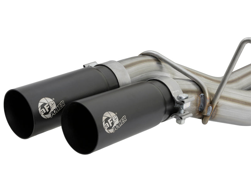 aFe POWER Rebel Series 3in 409 SS Cat Back Exhaust w/ Black Tips 17 Ford F-150 Raptor V6-3.5L - 49-43091-B