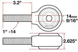 SPC Performance xAxis Rod End Ball Joint