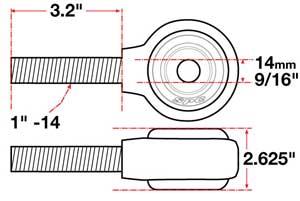 SPC Performance xAxis Rod End Ball Joint - 15741