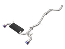 Load image into Gallery viewer, aFe POWER Takeda 2020 Toyota Supra L6-3.0L (t) 3in-2.5in 304 SS CB Exhaust Blue Flame Tips - 49-36043-L