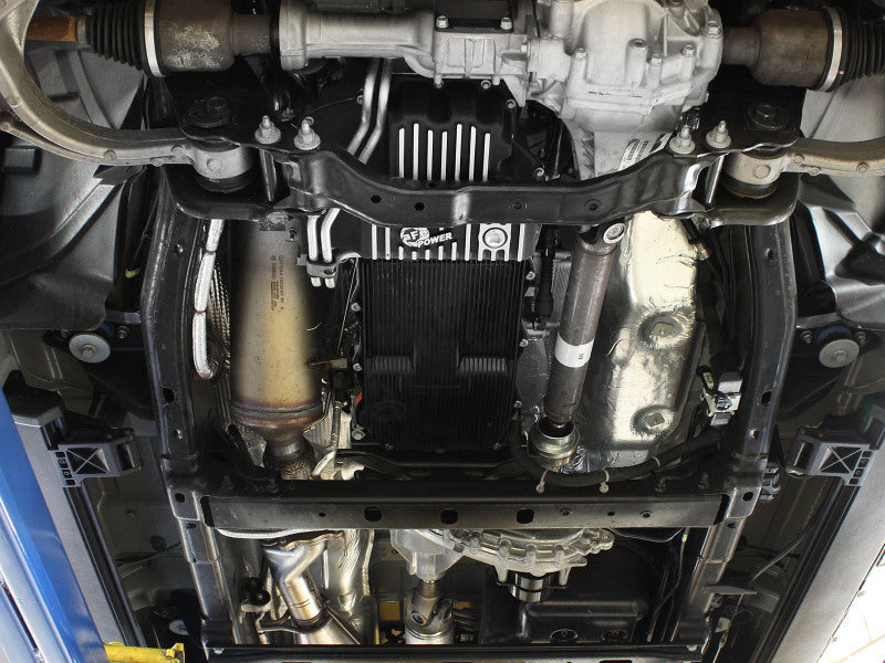 AFE Engine Oil Pan Black Machined; 14-16 Dodge RAM 1500 EcoDiesel 3.0L V6 (td) - 46-70282