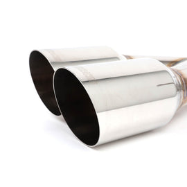 BLOX Racing 2022+ WRX Muffler Delete / Axle Back Single Wall 4in - Polished Tips - BXEX-51106