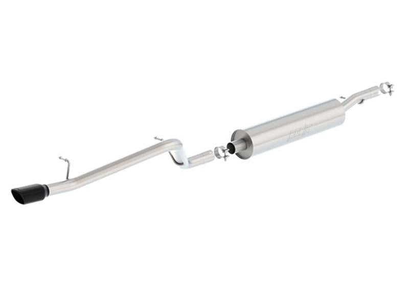 Borla 12-16 Jeep Wrangler V6 4WD Dirt Sport Cat-Back 2.5in Single Square Rolled Angle Cut Rear - 140479BC