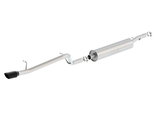 Borla 12-16 Jeep Wrangler V6 4WD Dirt Sport Cat-Back 2.5in Single Square Rolled Angle Cut Rear - 140479BC