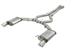 Load image into Gallery viewer, aFe MACHForce XP 3in 304 SS Cat-Back Exhausts w/ Polished Tips 15-17 Ford Mustang GT V8-5.0L/V6-3.7L - 49-33072-1P