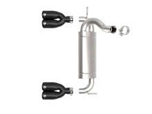 Load image into Gallery viewer, aFe Rebel Series 2.5in 409 SS Axle-Back Exhaust System Black 07-18 Jeep Wrangler (JK) V6-3.6L/3.8L - 49-48086-B