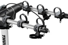 Load image into Gallery viewer, Thule Helium Pro 3 - Hanging Hitch Bike Rack w/HitchSwitch Tilt-Down (Up to 3 Bikes) - Silver - 9043PRO