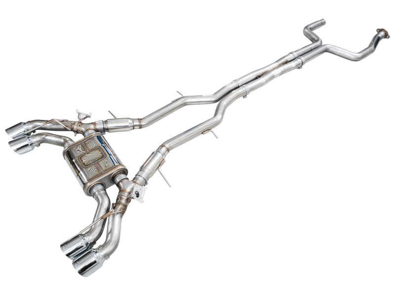 AWE Tuning 22-26 Cadillac CT5-V Blackwing SwitchPath Exhaust - Chrome Silver Tips - 3025-42563