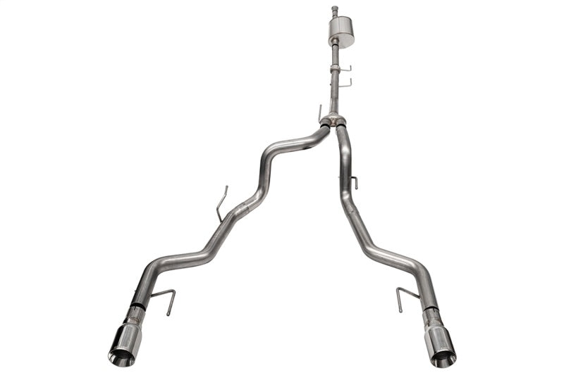 Corsa 2021-2025 Ford F-150 SuperCrew/5.5ft Bed 3.5L V6 Sport Cat-Back Dual Rear Exit-Polished - 21185