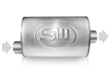 Load image into Gallery viewer, Stainless Works 2.5in ID OFFSET INLET/ 2.5in OD CENTER OUTLET 5inX9in - TM5S25O25C