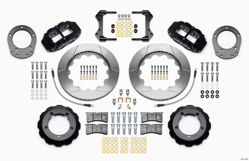 Wilwood Narrow Superlite 4R Front Hat Kit 14.00in 76-77 Ford Bronco Dana 44 w/Lines - 140-13330