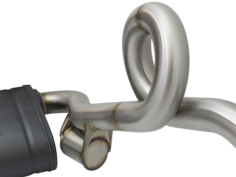 aFe MACHForce-Xp 2in 304 SS Cat-Back Exhaust w/Carbon Fiber Tips 13-16 Porsche Boxster 2.7L/3.4L - 49-36415-C