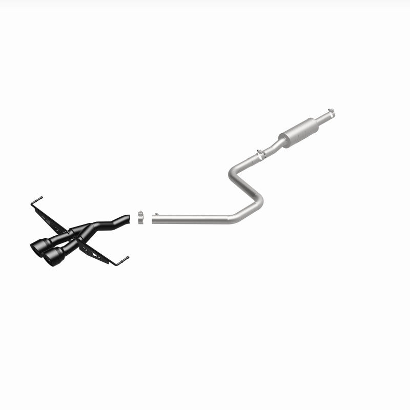 MagnaFlow 2019 Hyundai Veloster 1.6L 2.5in Center Exit Stainless Steel Cat-Back Exhaust w/Blk Tips - 19455