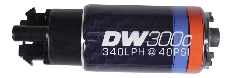 DeatschWerks 340lph DW300C Compact Fuel Pump w/ Mounting Clips - 9-309