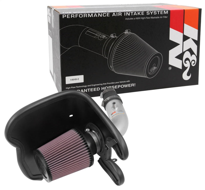 K&N 17-18 Chevy Cruze 1.4L Turbo Silver Typhoon Short Ram Intake - 69-4537TS