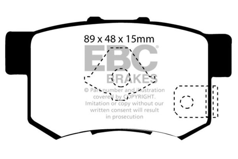 EBC 10-12 Acura RDX 2.3 Turbo Redstuff Rear Brake Pads - DP31193/2C