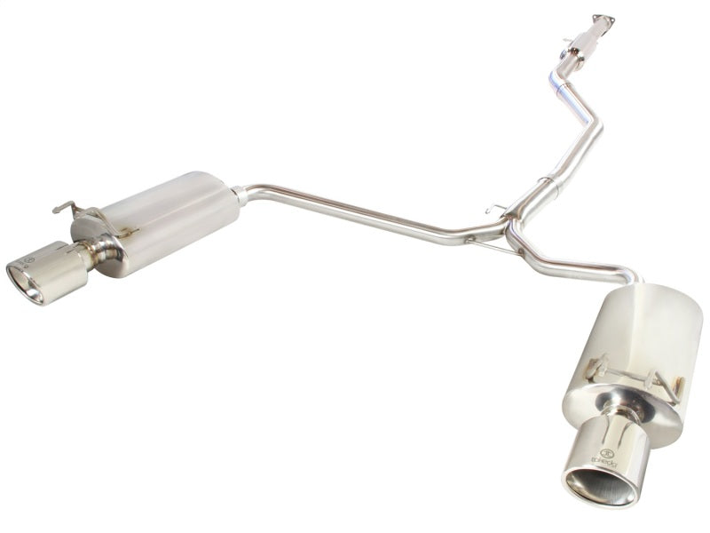 aFe Takeda Exhaust 304SS Dual Cat-Back w/ Polished Tips 13-17 Honda Accord LX/EX/EX-L Sedan L4 2.4L - 49-36605