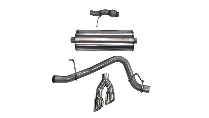Corsa 2015-2020 Chevy Tahoe/GMC Yukon Cat-Back Exhaust Sport 3in Single Side Twin Polished 4in Tips - 14859