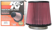 Load image into Gallery viewer, K&amp;N Universal Clamp-On Air Filter 5in Flange ID x 8in Base OD x 6.625in Top OD x 8.625in Height - RU-5294