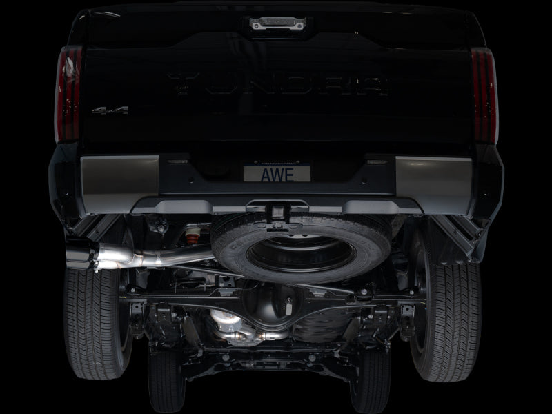 AWE Tuning 0FG Exhaust for 3rd Gen Toyota Tundra - Dual Diamond Black Tips - 3015-33063