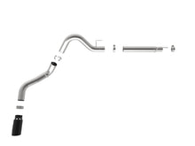 Load image into Gallery viewer, aFe Large Bore-HD 4in 409 SS DPF-Back Exh 18-19 Ford F-150 V6-3.0L (td) w/ Black Tip - 49-43106-B