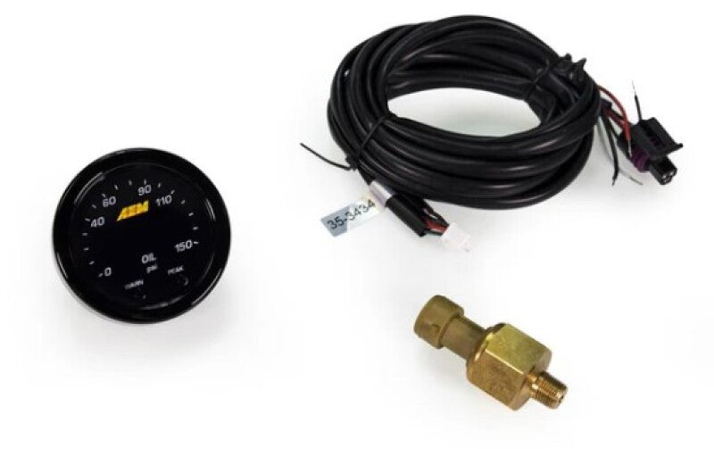 AEM X-Series 0-150 Oil Pressure Gauge Kit - 30-0307