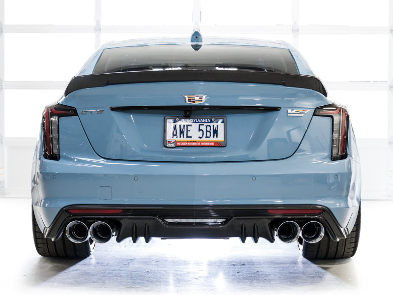 AWE Tuning 22-26 Cadillac CT5-V Blackwing SwitchPath Exhaust - Chrome Silver Tips - 3025-42562