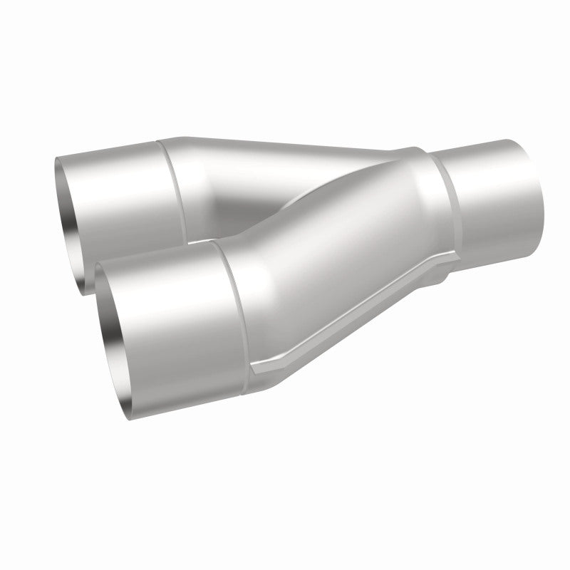 MagnaFlow Universal Trans Y-Pipe All SS 4inch (Dual) 3.5inch (Single) x 13inch (Overall) - 10800