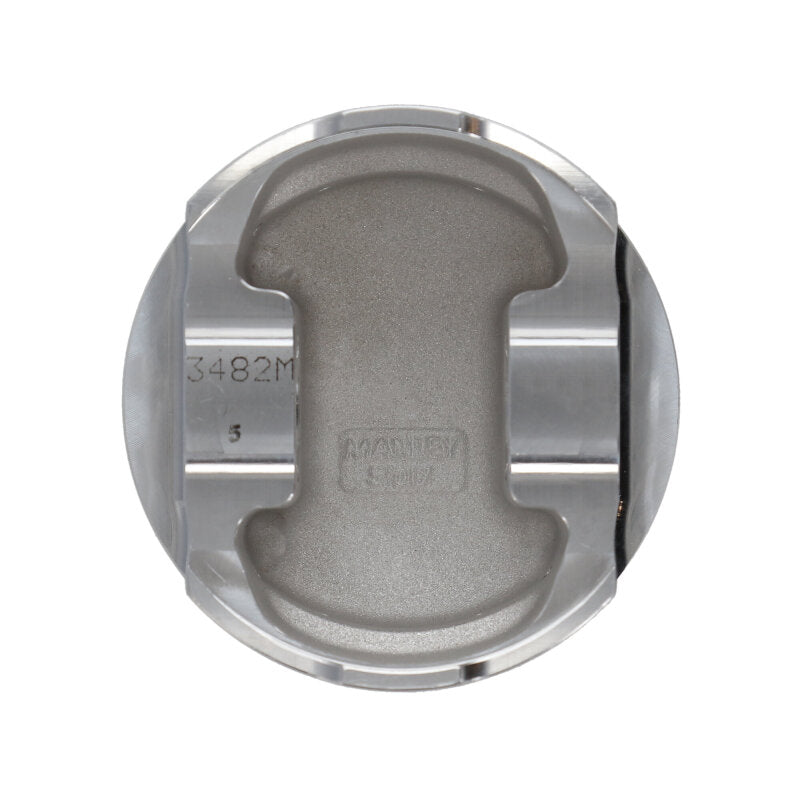 Manley 93-98 Toyota Supra Turbo (2JZGTE) 86.5mm +.5mm Oversized Bore 8.5:1 Dish Piston Set with Ring - 609005C-6