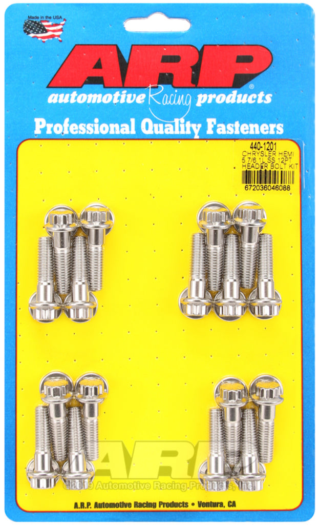 ARP Chrysler Hemi 5.7/6.1L SS 12pt Head Bolt Kit - 440-1201