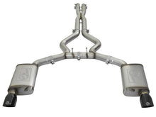 Load image into Gallery viewer, aFe MACHForce XP 3in 304 SS Cat-Back Exhausts w/ Black Tips 15-17 Ford Mustang GT V8-5.0L/V6-3.7L - 49-33072-1B