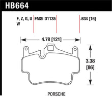 Load image into Gallery viewer, Hawk 05-08 Porsche 911 Carrera Front &amp; Rear / 07-08 Cayman Front Perf Ceramic Street Brake Pads - HB664Z.634