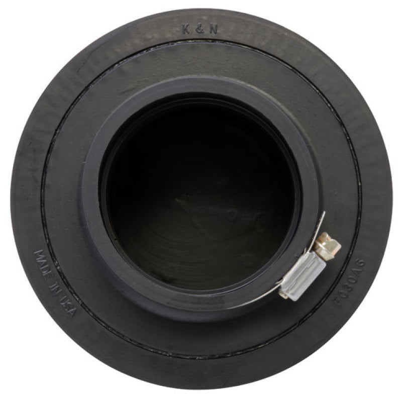 K&N Filter Universal Rubber Filter 3in Flange ID 6in Base OD 5.125in Top OD 5in Height - RU-3570