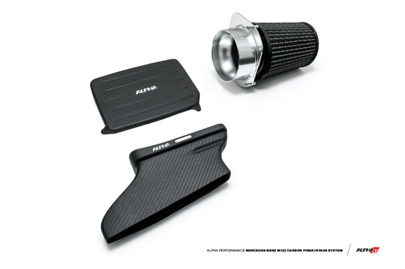 AMS Performance 14-18 Mercedes-Benz CLA 45 AMG 2.0T Alpha Intake System w/Carbon Fiber Duct & Lid - ALP.19.08.0004-1