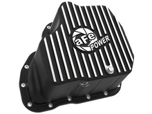 Load image into Gallery viewer, aFe POWER GM Diesel Trucks 01-10 V8-6.6L (td) Pro Series Engine Oil Pan Black w/ Machined Fins - 46-71070B