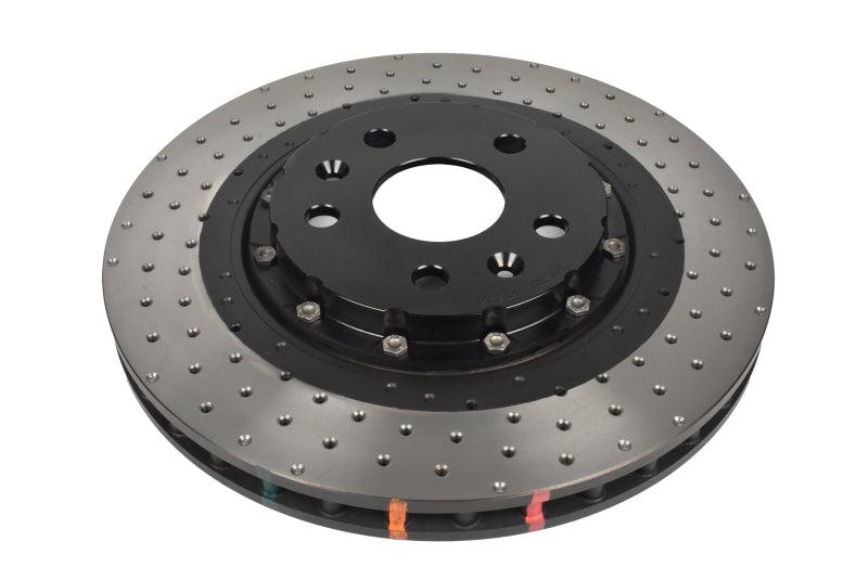 DBA 2020+ Chevrolet Corvette C8 Z51 Front 2-Piece Cross Drilled 5000 Series Rotor - DBA53928BLKXD