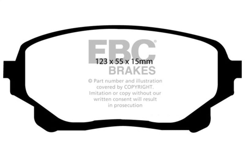EBC 05-06 Suzuki XL-7 2.7 Greenstuff Front Brake Pads - DP61756