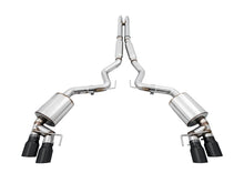 Load image into Gallery viewer, AWE Tuning 2018+ Ford Mustang GT (S550) Cat-Back Exhaust - Touring Edition (Quad Diamond Black Tips) - 3015-43106