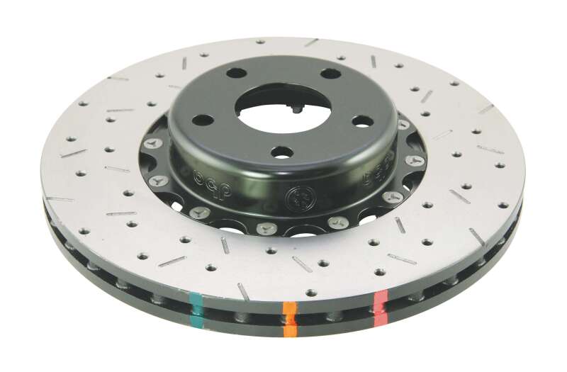 DBA 02-10 WRX / 13+ FR-S / 13+ BRZ Premium Front Drilled & Slotted 5000 Series Rotor w/ Black Hat - DBA5010BLKXS