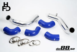 do88 Volvo 7/940 Turbo Center Connection Pipe Kit Blue Hoses standard Throttle Body - TR-940-B-63