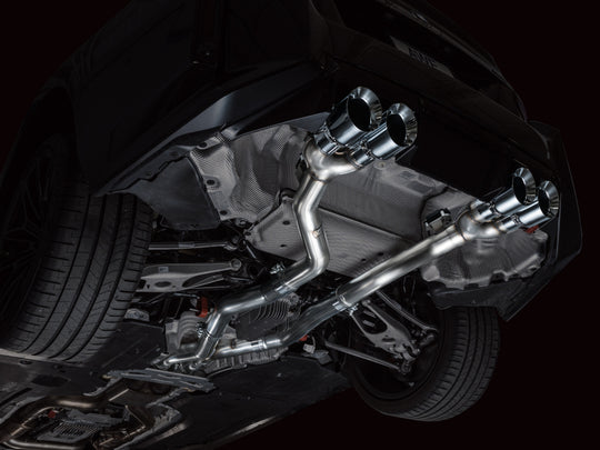 AWE Tuning 23-24 BMW G87 M2 Track Edition Exhaust - Chrome Silver Tips - 3020-42487