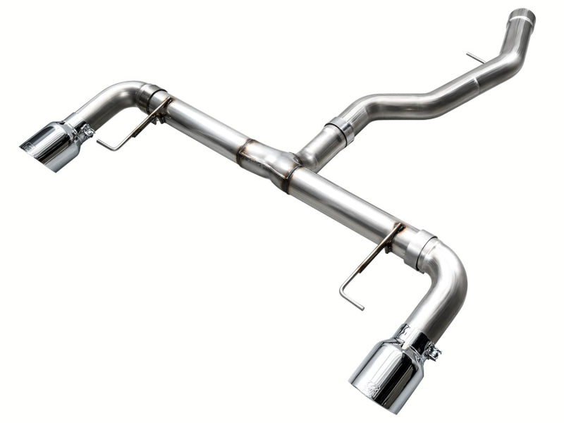 AWE Tuning 19-23 BMW 330i / 21-23 BMW 430i Base G2X Track Edition Axle-Back Exhaust - Chrome Silver - 3020-32429