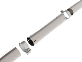 aFe Takeda 20-24 Kia Forte GT 1.6L (t) 3in 304 Stainless Steel Mid-Pipe