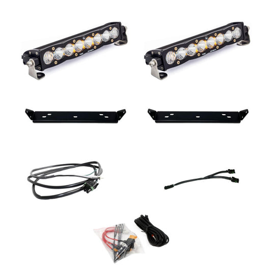 Baja Designs 2021+ Ford Raptor S8 Behind Grill Kit -10in. Clear D/C - 448065