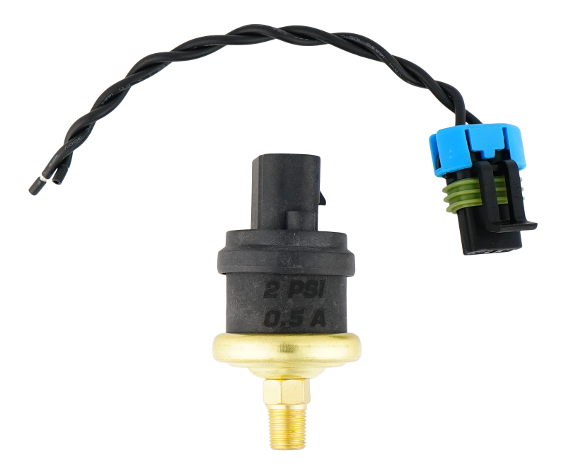 DeatschWerks 2psi 1/8th NPT Adjustable (1-3psi) Hobbs Switch with Pigtail (0.5A) - 4-HOBBS-2