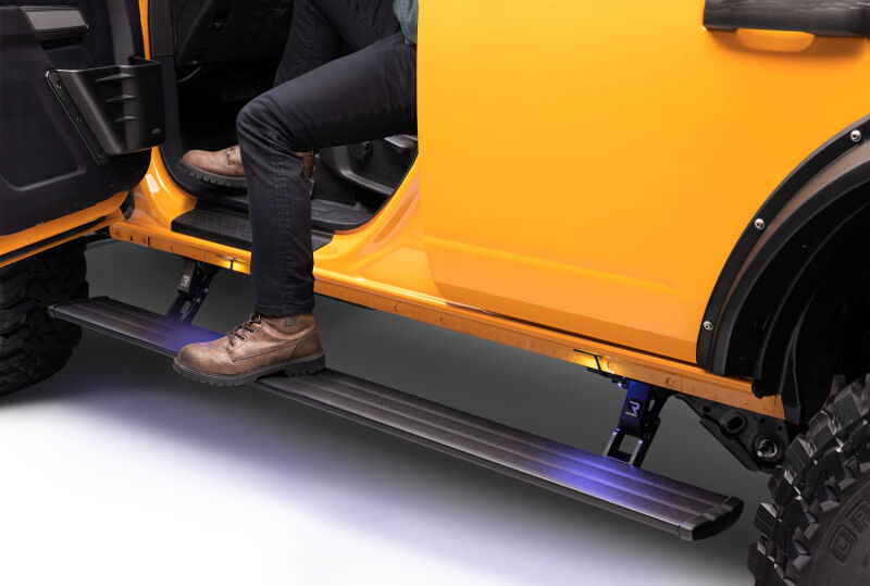 AMP Research 19-23 Ford Ranger / 21-23 Ford Bronco (Excl. Raptor) Smart Series PowerStep - Black - 86140-01A