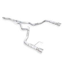 Load image into Gallery viewer, Stainless Works 2015-16 Mustang 2-1/2in Catback Retro Chambered Mufflers Factory Connection - M15ECB