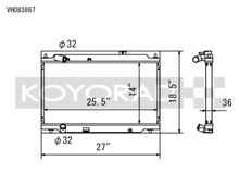Load image into Gallery viewer, Koyo 94-01 Acura Integra with L15B7 Swap All-Aluminum Radiator - VH083867